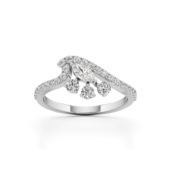 Celestia Curve Diamond Ring