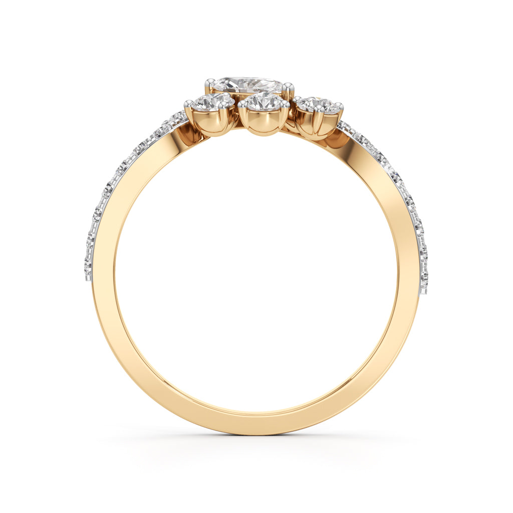 Celestia Curve Diamond Ring
