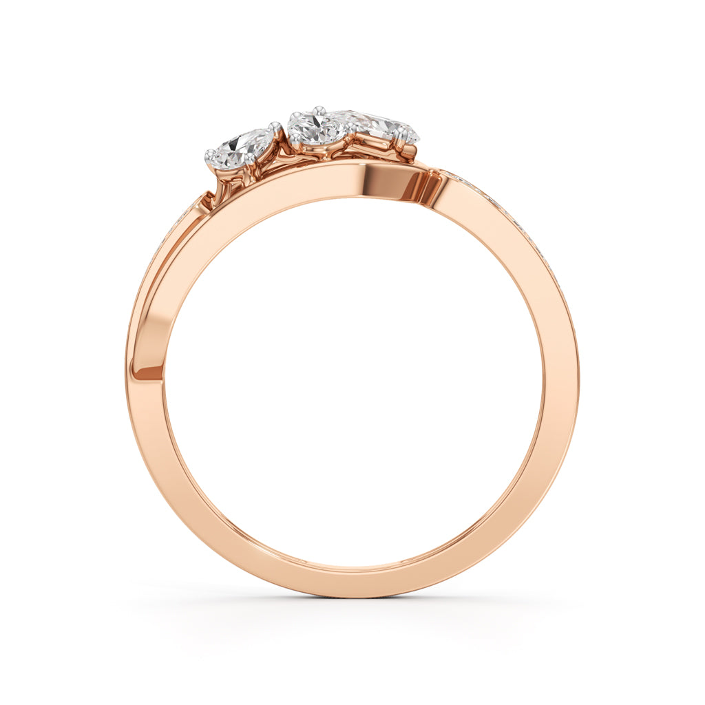 Petal Charm Diamond Ring