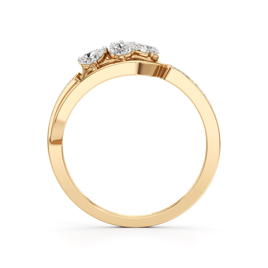 Petal Charm Diamond Ring
