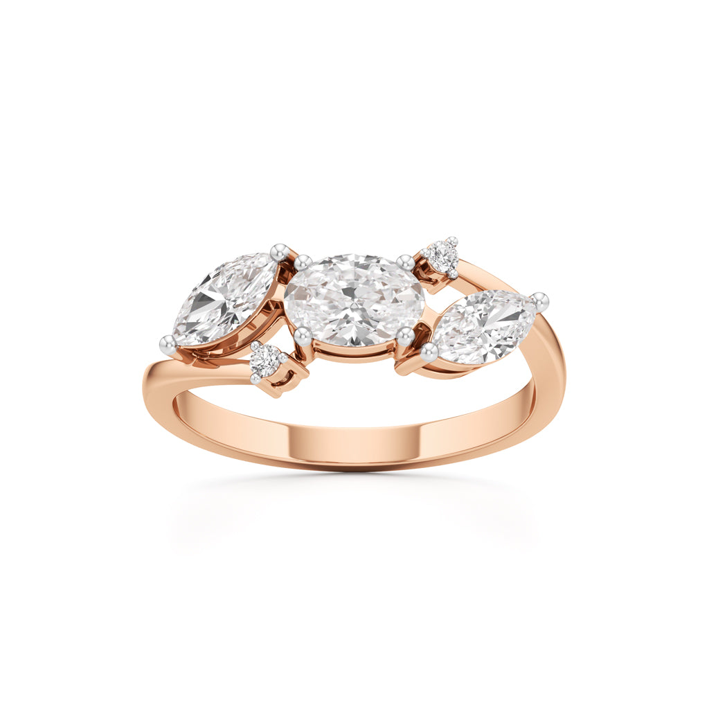 Triad Radiance Diamond Ring
