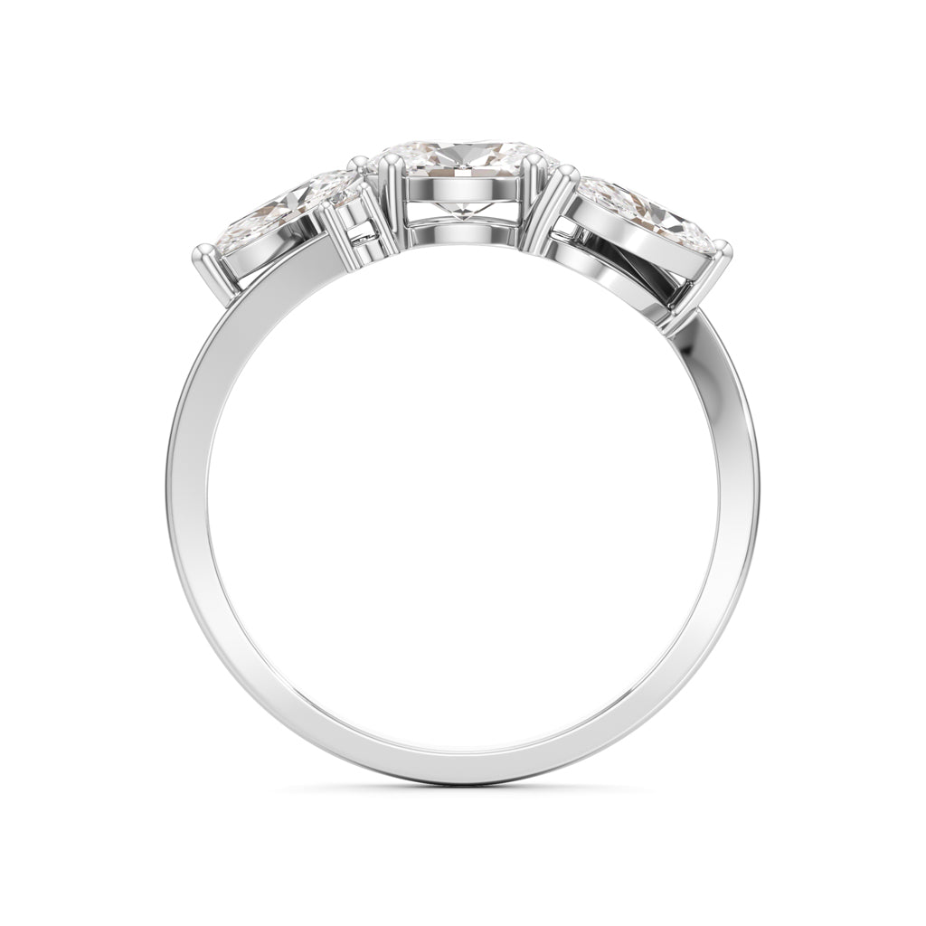 Triad Radiance Diamond Ring