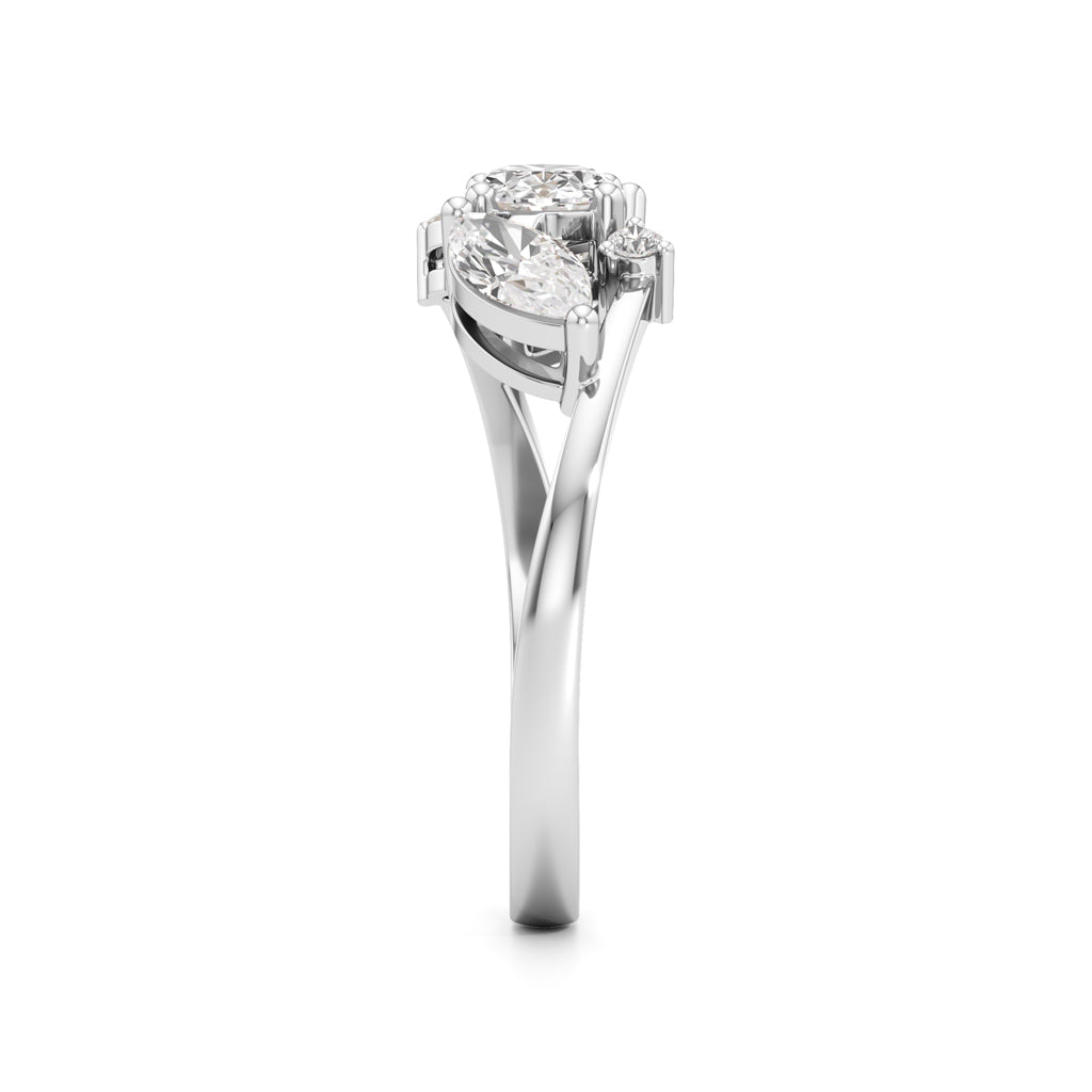 Triad Radiance Diamond Ring