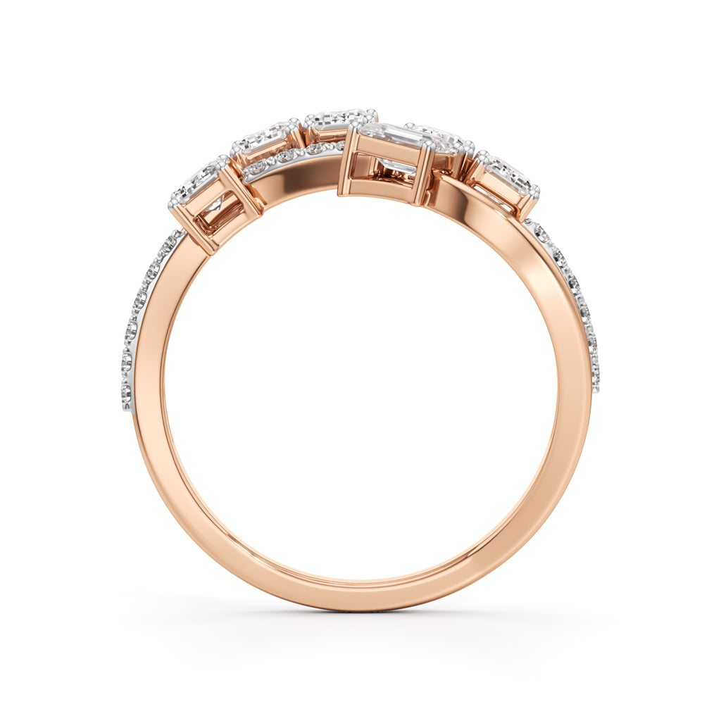 Celestara Emerald Dance Ring
