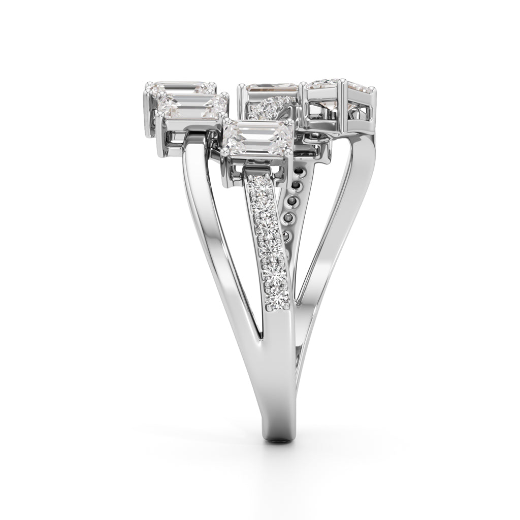 Celestara Emerald Dance Ring