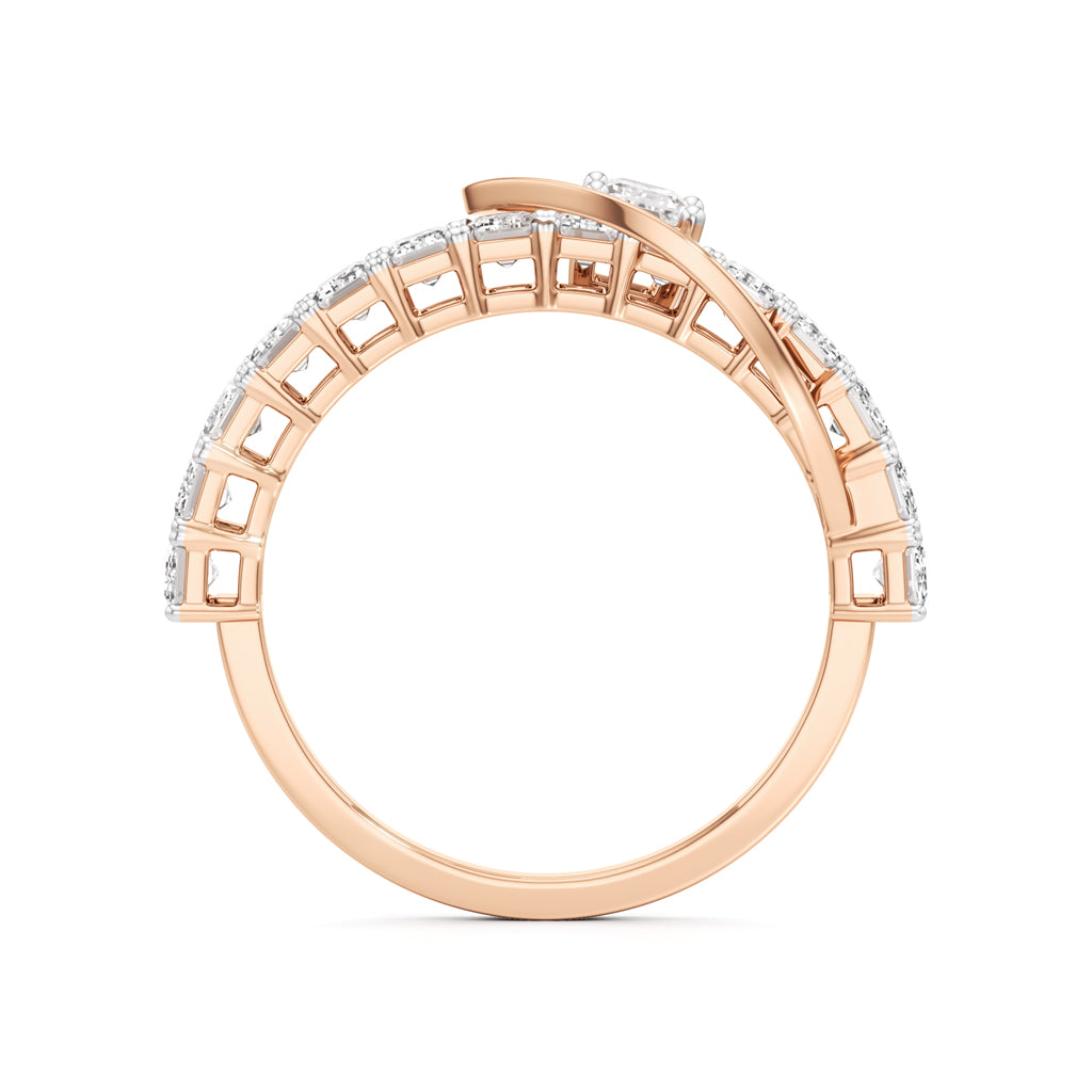 Eterna Curve Baguette Diamond Ring