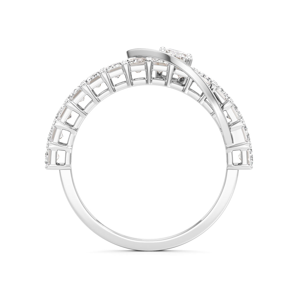 Eterna Curve Baguette Diamond Ring
