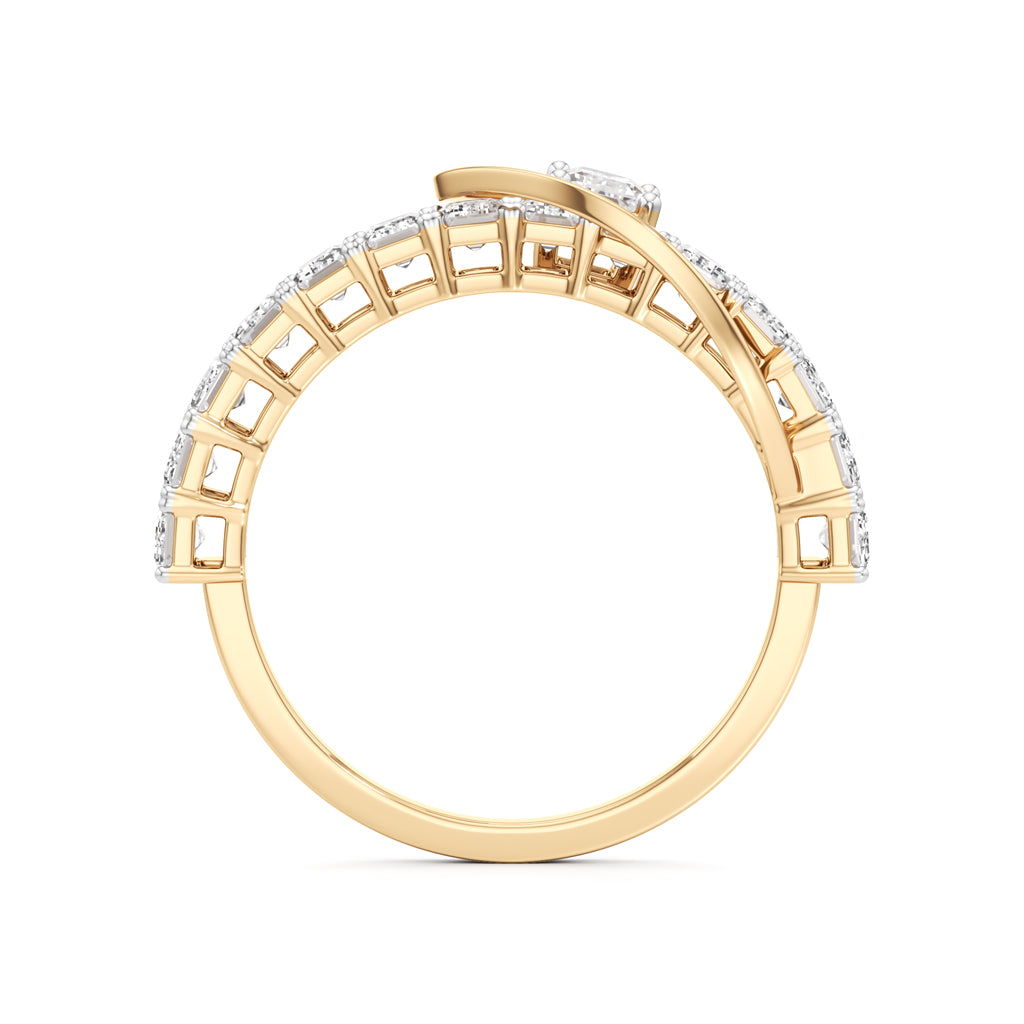 Eterna Curve Baguette Diamond Ring