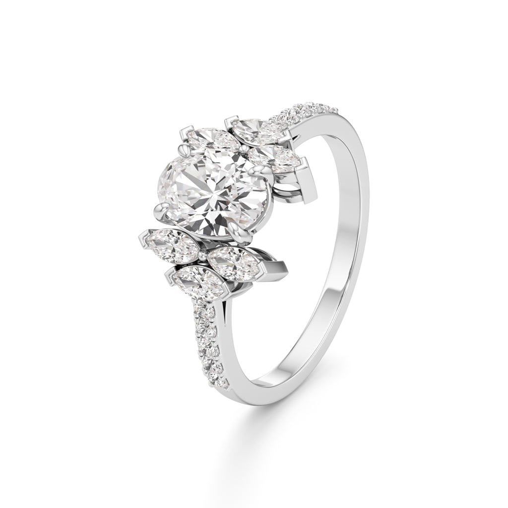 Seraphina Regal Cluster Ring