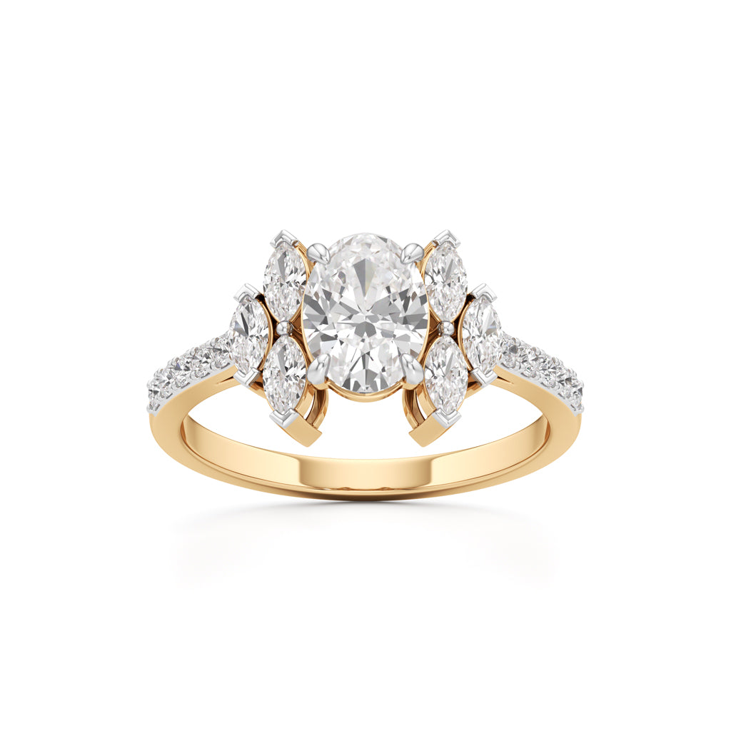 Seraphina Regal Cluster Ring