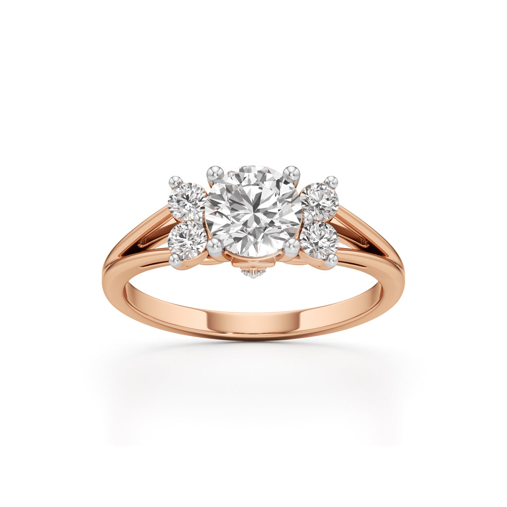 Aurora Halo Blossom Ring