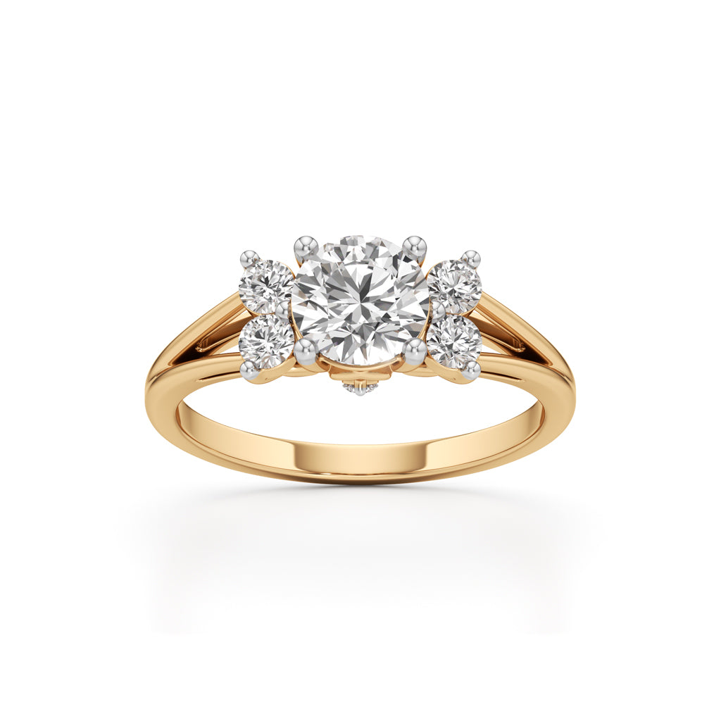 Aurora Halo Blossom Ring
