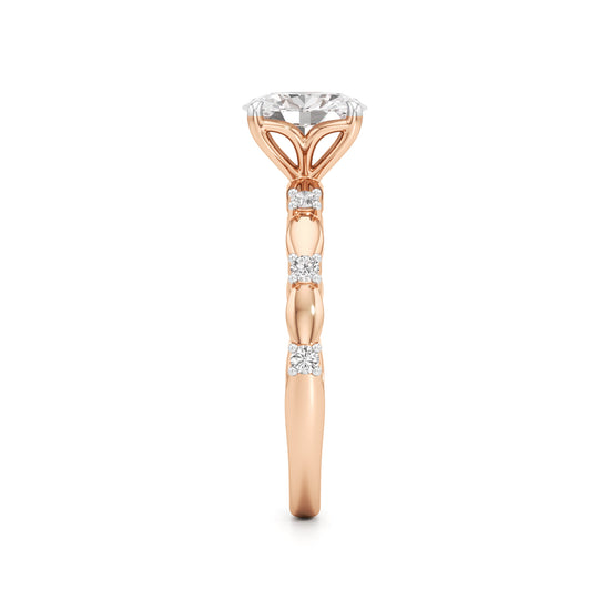 0.75Ct Oval Shape Everyday Wear Fashion