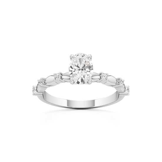 0.75Ct Oval Shape Everyday Wear Fashion