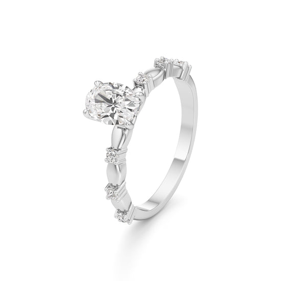 0.75Ct Oval Shape Everyday Wear Fashion