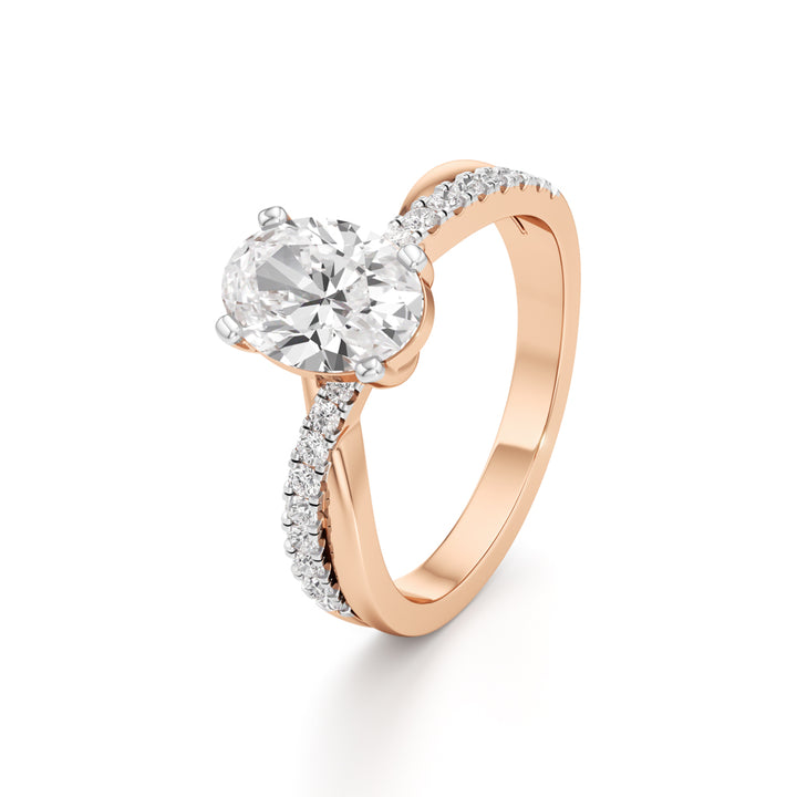 Celeste Oval Solitaire Ring