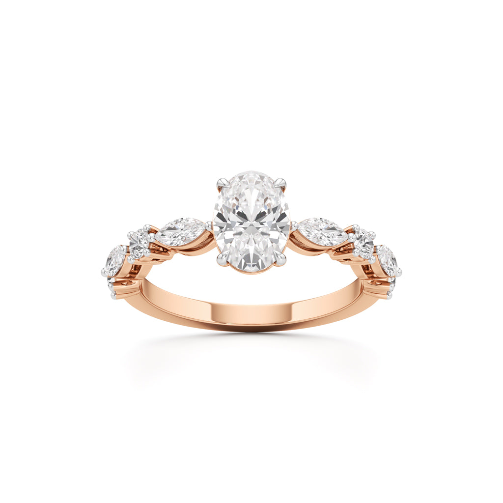 Aurora Oval Harmony Ring