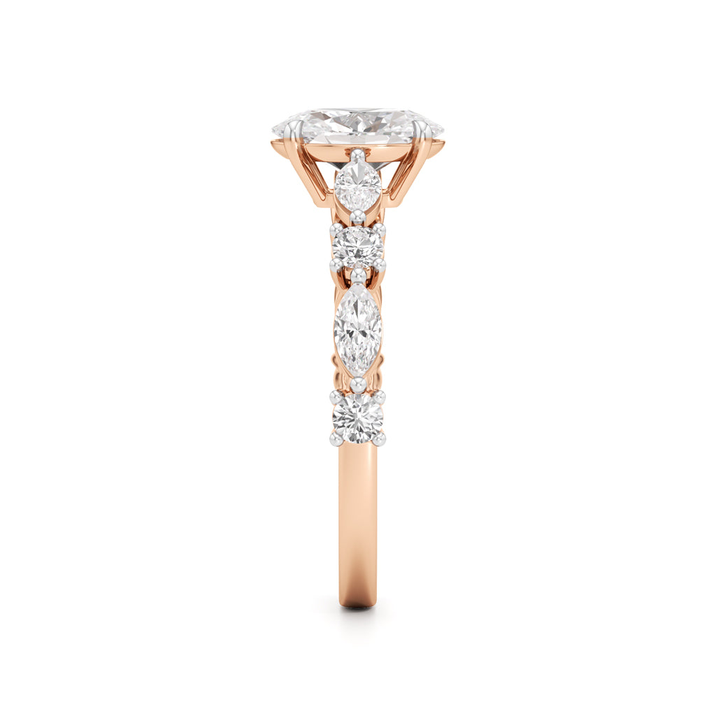 Aurora Oval Harmony Ring