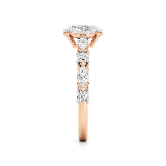 Aurora Oval Harmony Ring