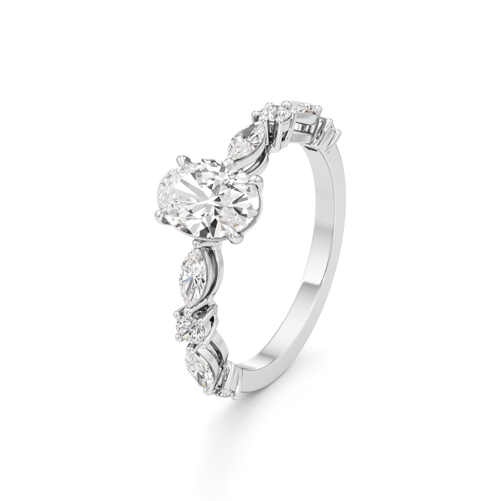 Aurora Oval Harmony Ring