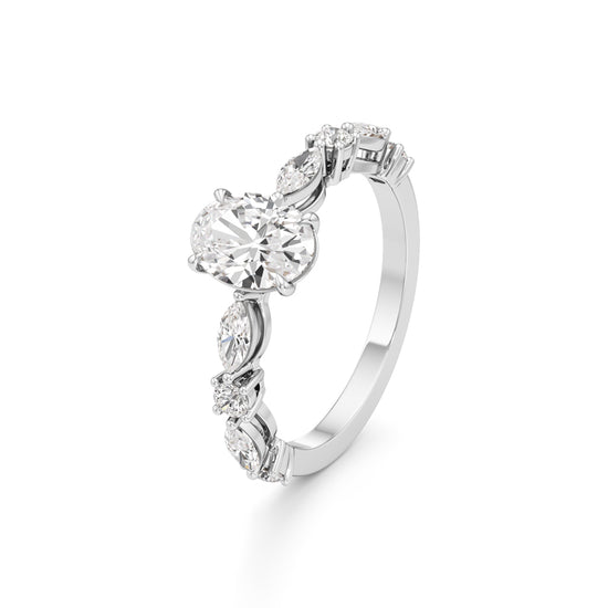 Aurora Oval Harmony Ring