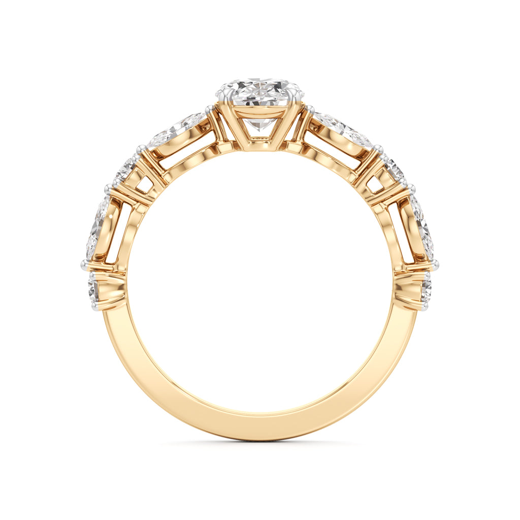 Aurora Oval Harmony Ring