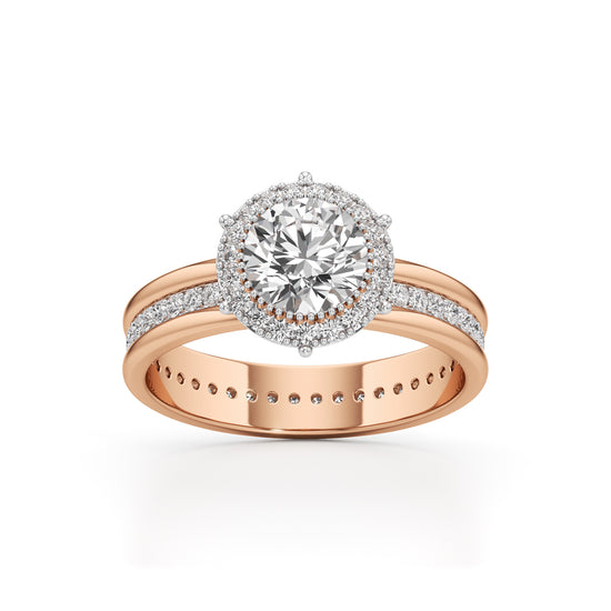Celestia Double Halo Bridal Ring