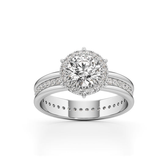 Celestia Double Halo Bridal Ring