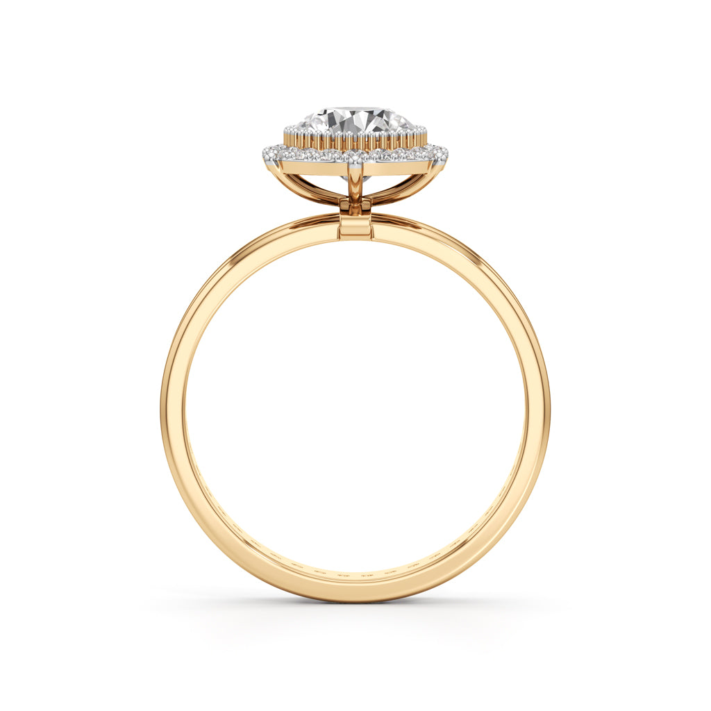Celestia Double Halo Bridal Ring
