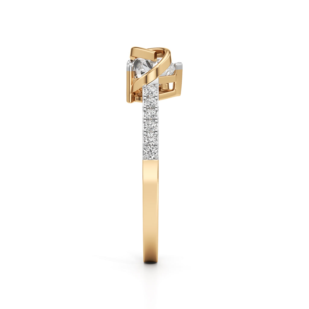 Eterna Heart Knot Diamond Ring