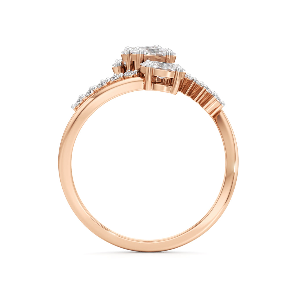 Celestial Cascade Diamond Ring