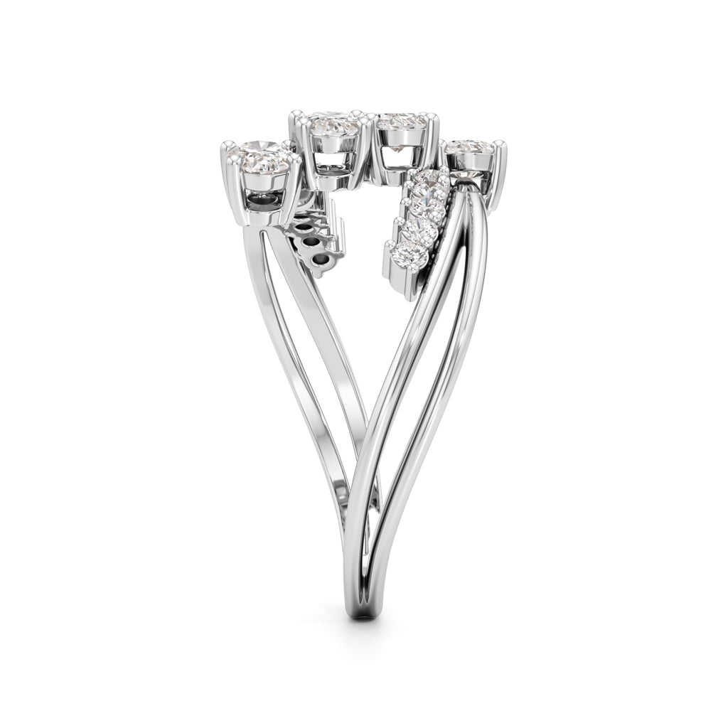 Celestial Cascade Diamond Ring