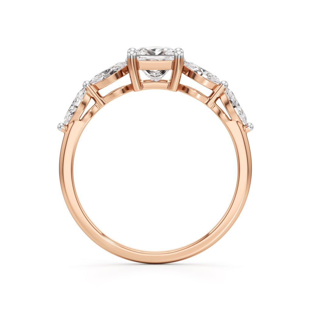 Radiant Royale Marquise Diamond Ring