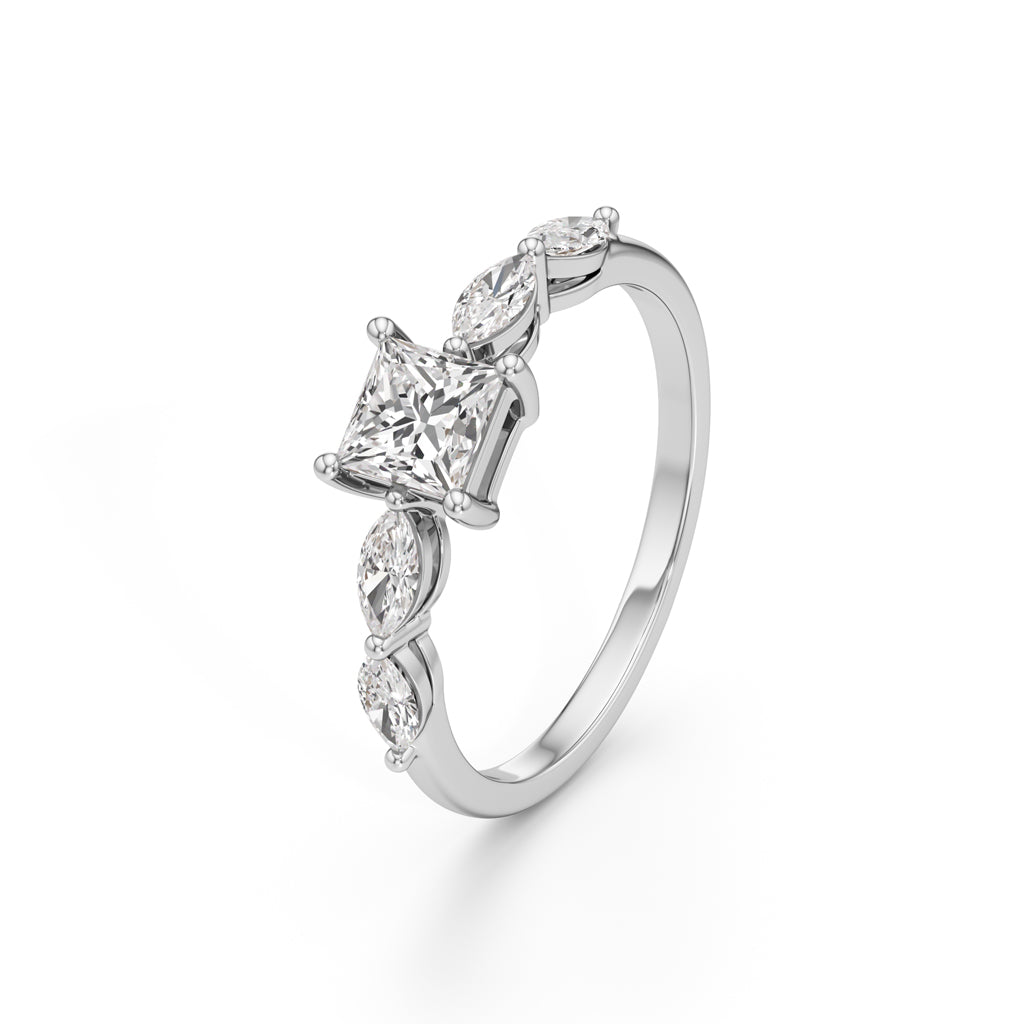 Radiant Royale Marquise Diamond Ring