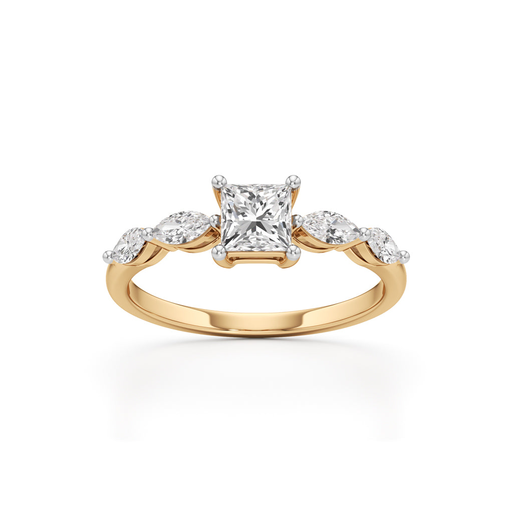 Radiant Royale Marquise Diamond Ring