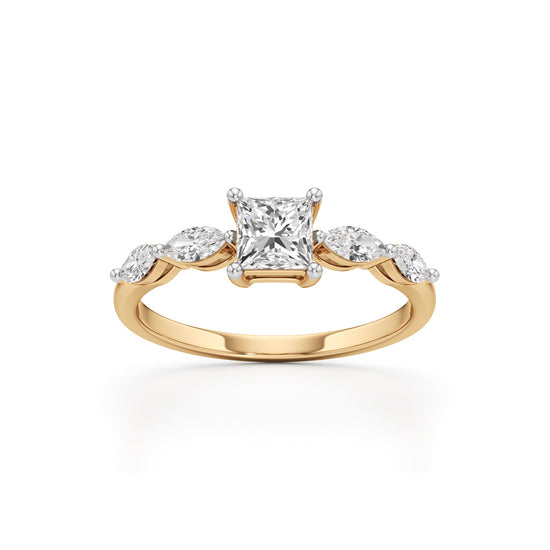 Radiant Royale Marquise Diamond Ring