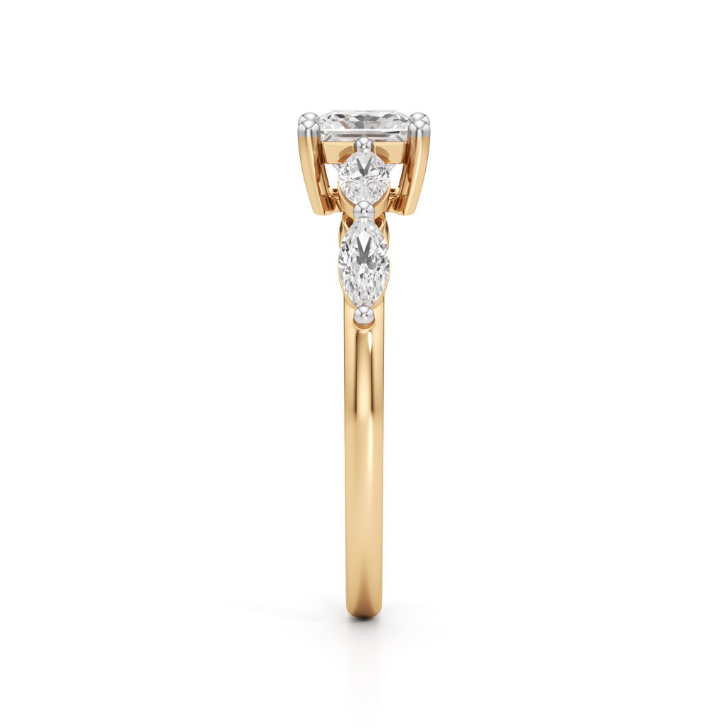 Radiant Royale Marquise Diamond Ring