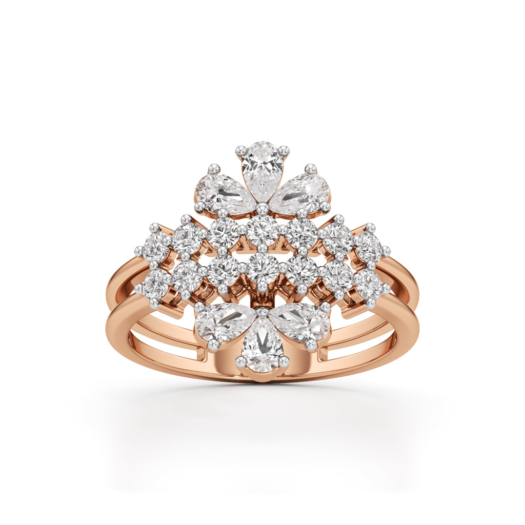 Majestic Bloom Diamond Statement Ring