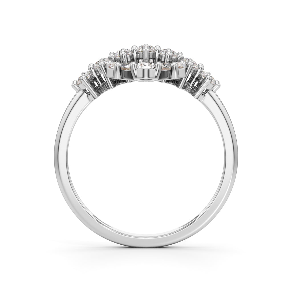 Majestic Bloom Diamond Statement Ring