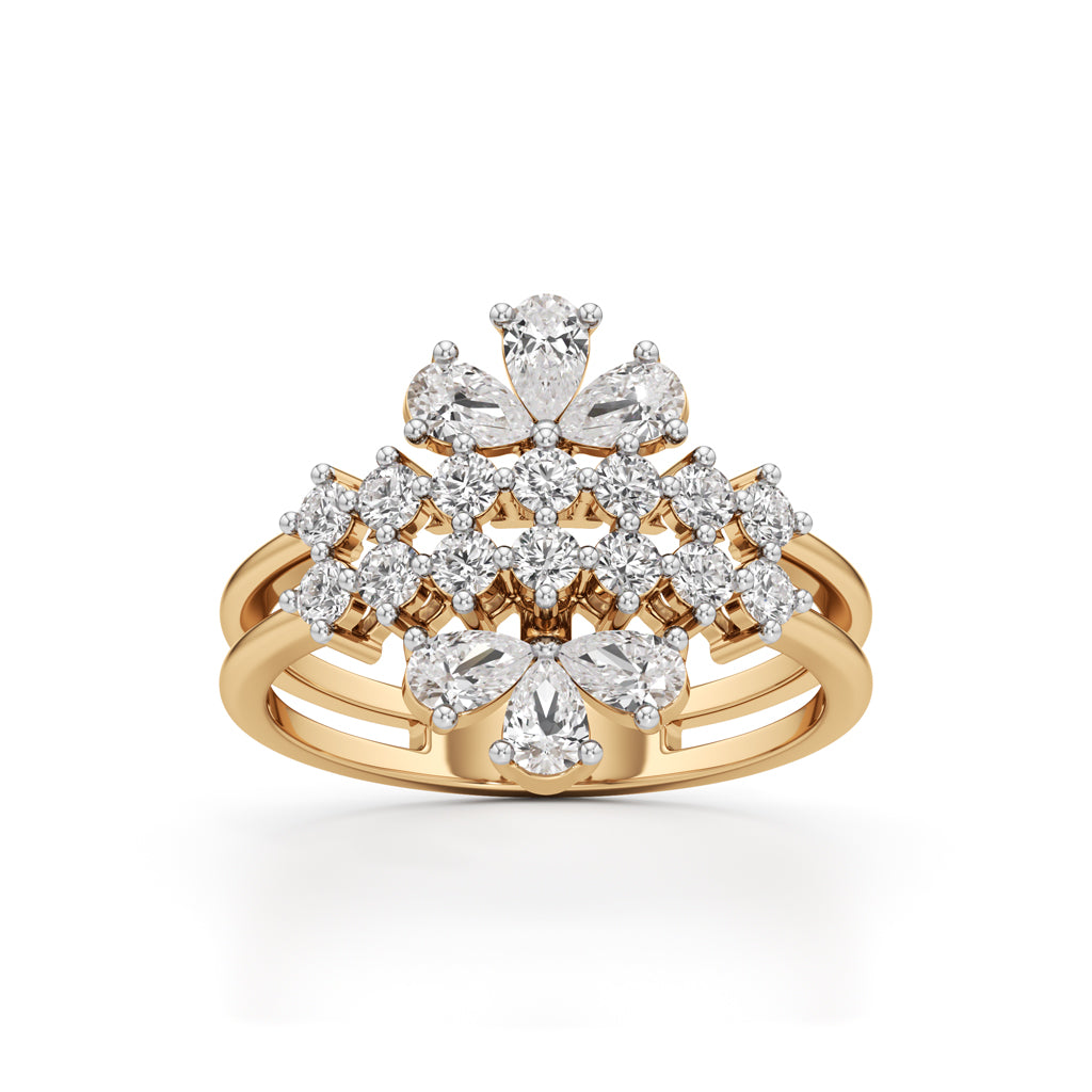 Majestic Bloom Diamond Statement Ring