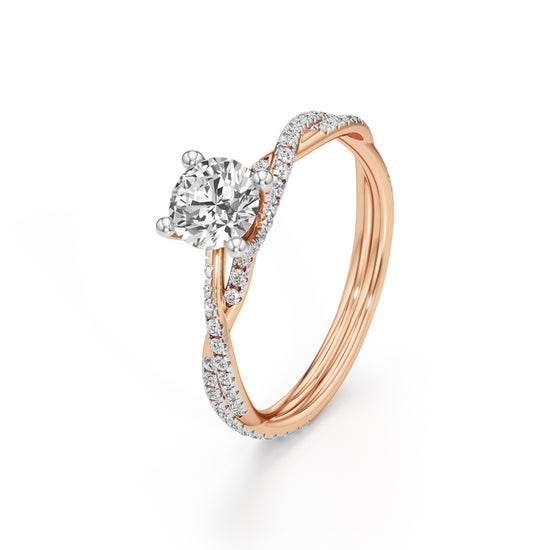 Twiluxe Embrace Solitaire Ring
