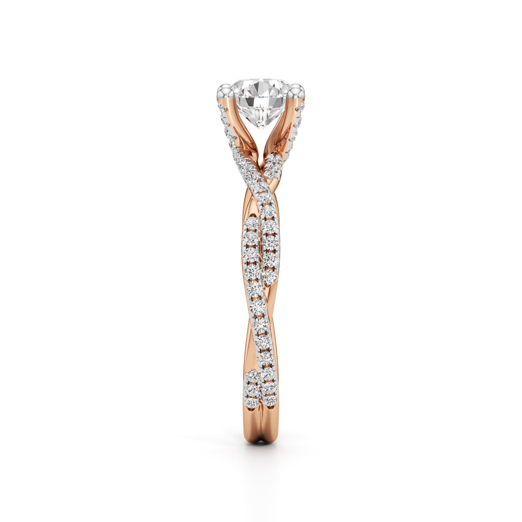 Twiluxe Embrace Solitaire Ring