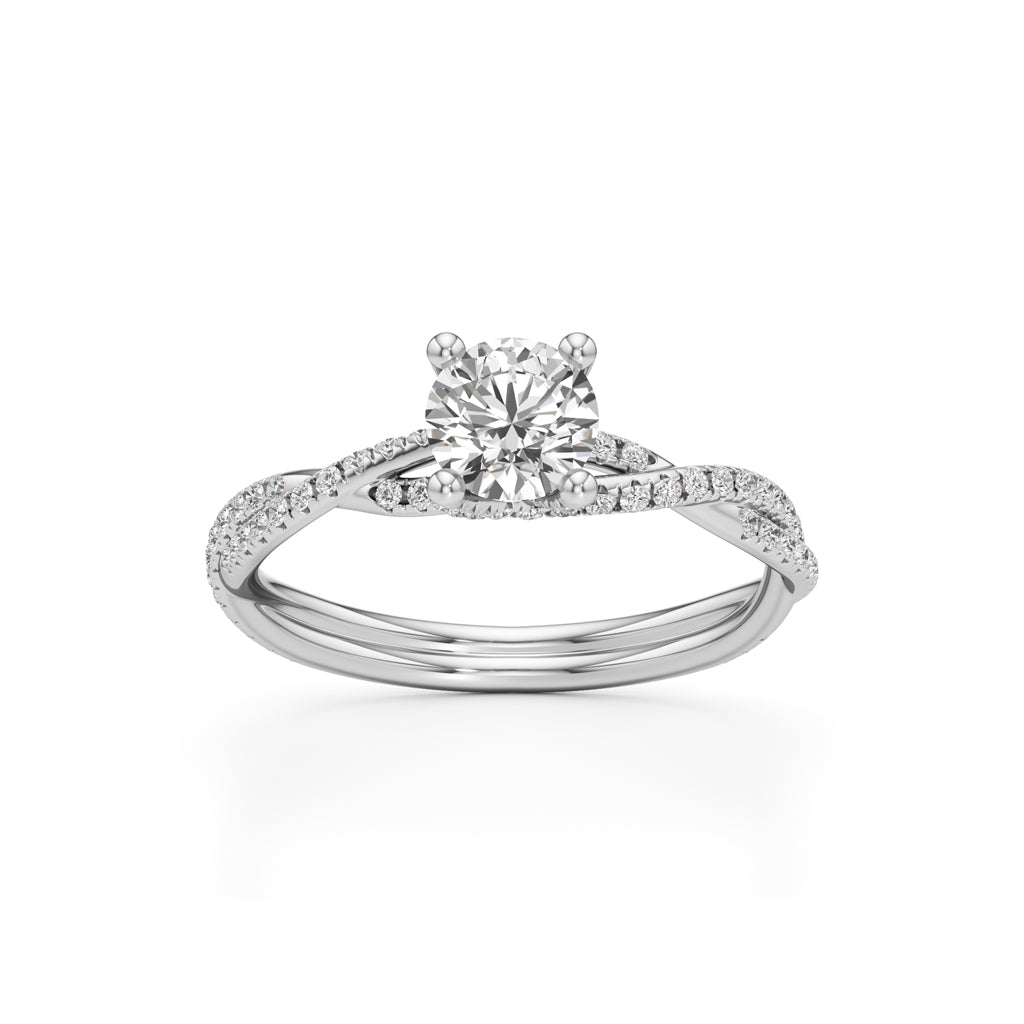 Twiluxe Embrace Solitaire Ring