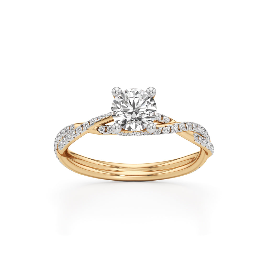 Twiluxe Embrace Solitaire Ring