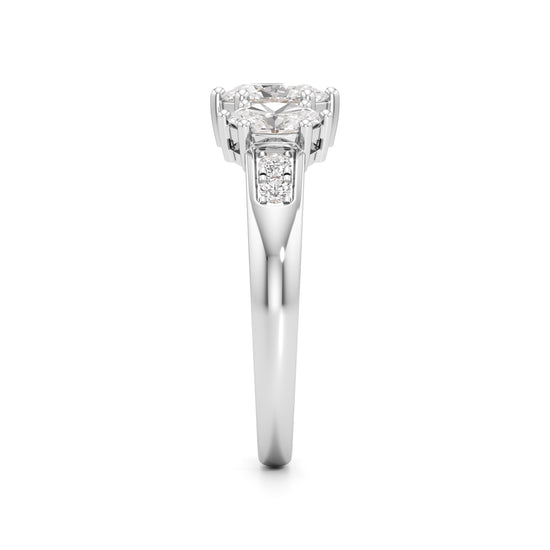 Eternal Embrace Three-Stone Ring
