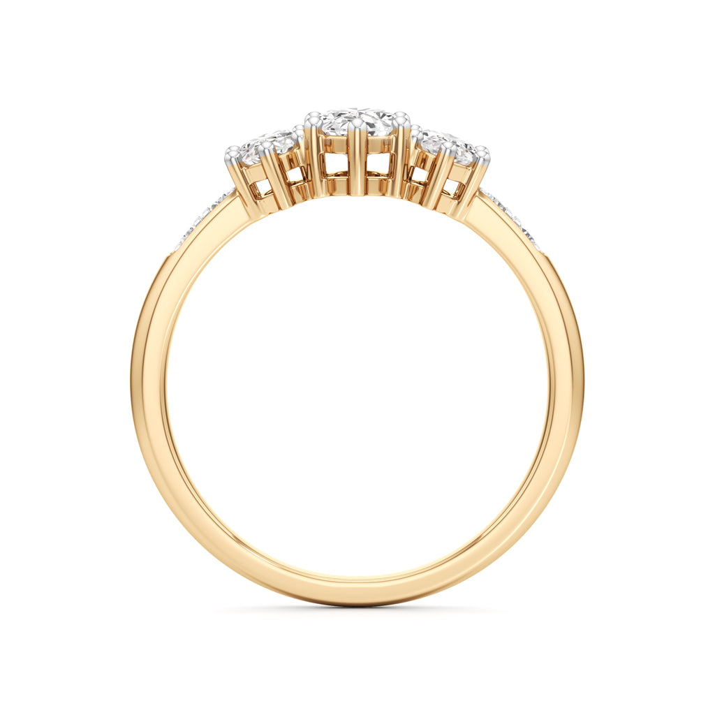 Eternal Embrace Three-Stone Ring