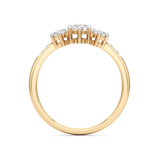 Eternal Embrace Three-Stone Ring