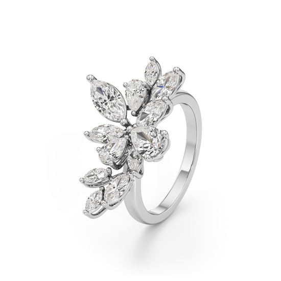 Golden Petal Mirage Ring