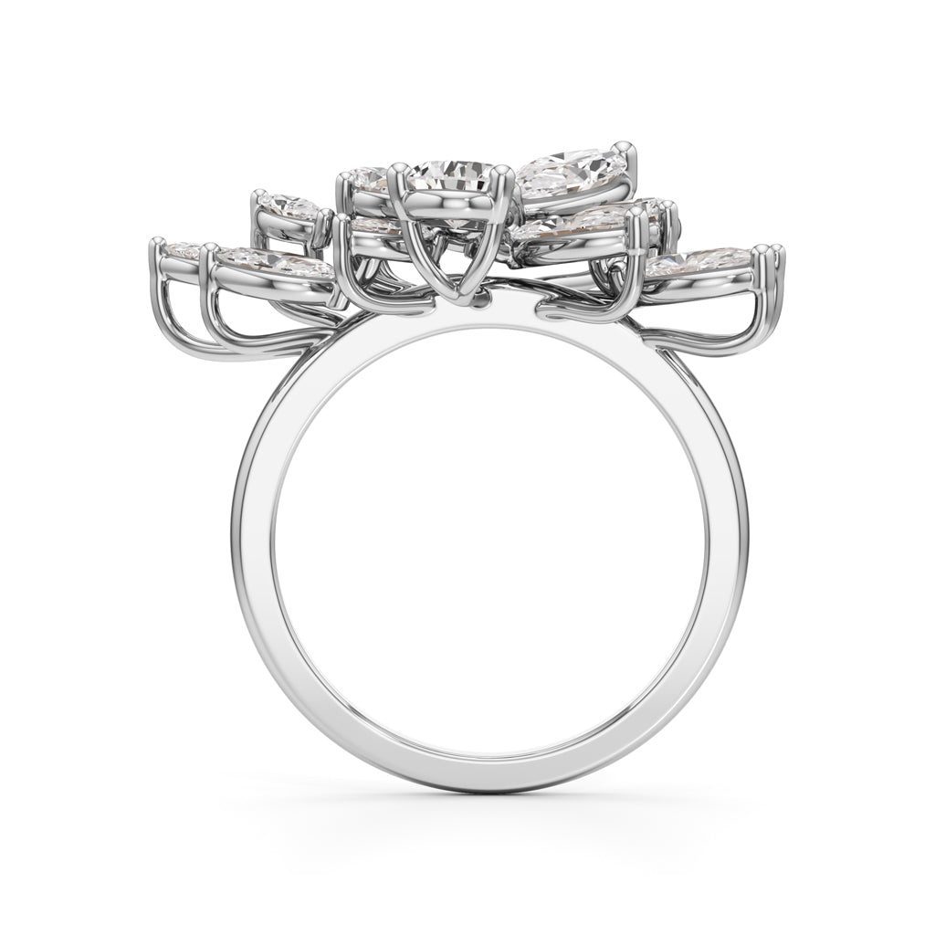 Golden Petal Mirage Ring