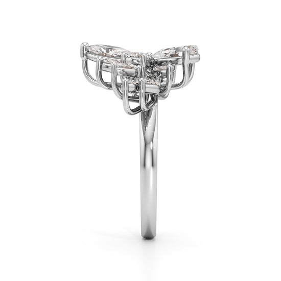 Golden Petal Mirage Ring